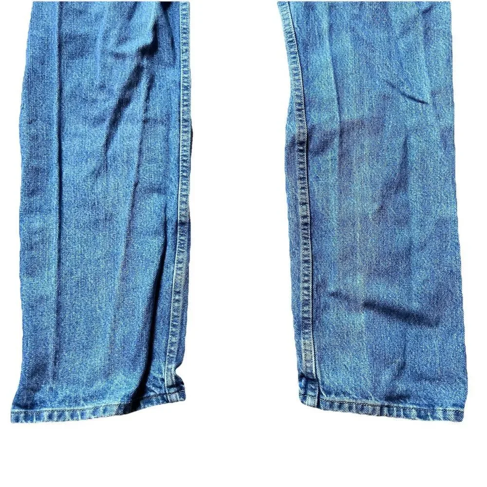 Wrangler Regular Fit Medium Was Blue Jeans Denim Pants Men's 35x32